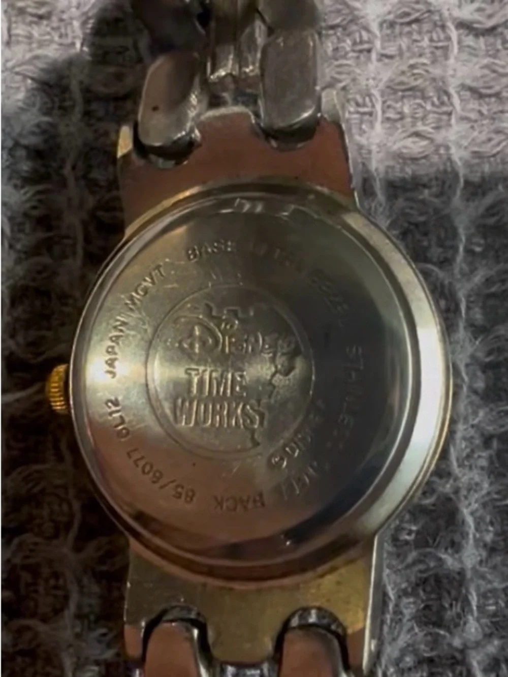 Two-Tone Gold and Silver Women's Character Dial Bracelet Watch